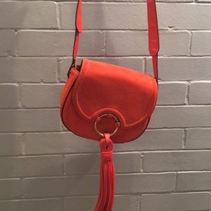 Orange Suede Tory Burch Crossbody